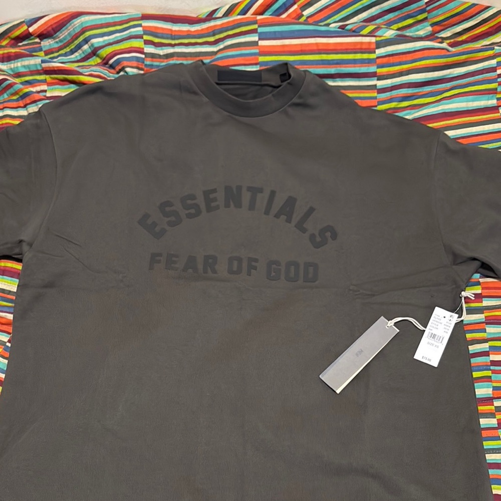 Fear of God Essentials Black Short Sleeve Tee